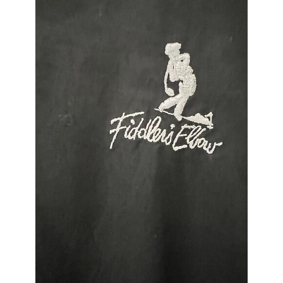 Sunderland of Scotland Fiddlers Elbow black long sleeve vneck windbreaker XL - Picture 3 of 7